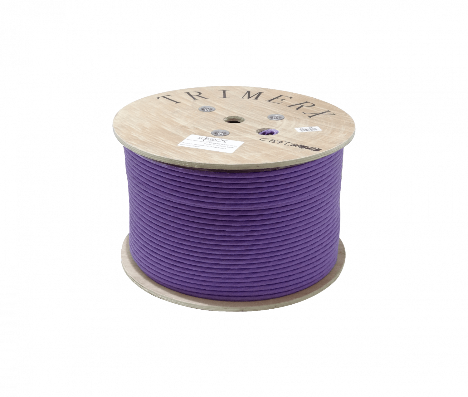 CB7T TRIMERX CAT7 S/FTP LSZH 23AWG 305MT VIOLETA UNIFILAR CABLE COBRE