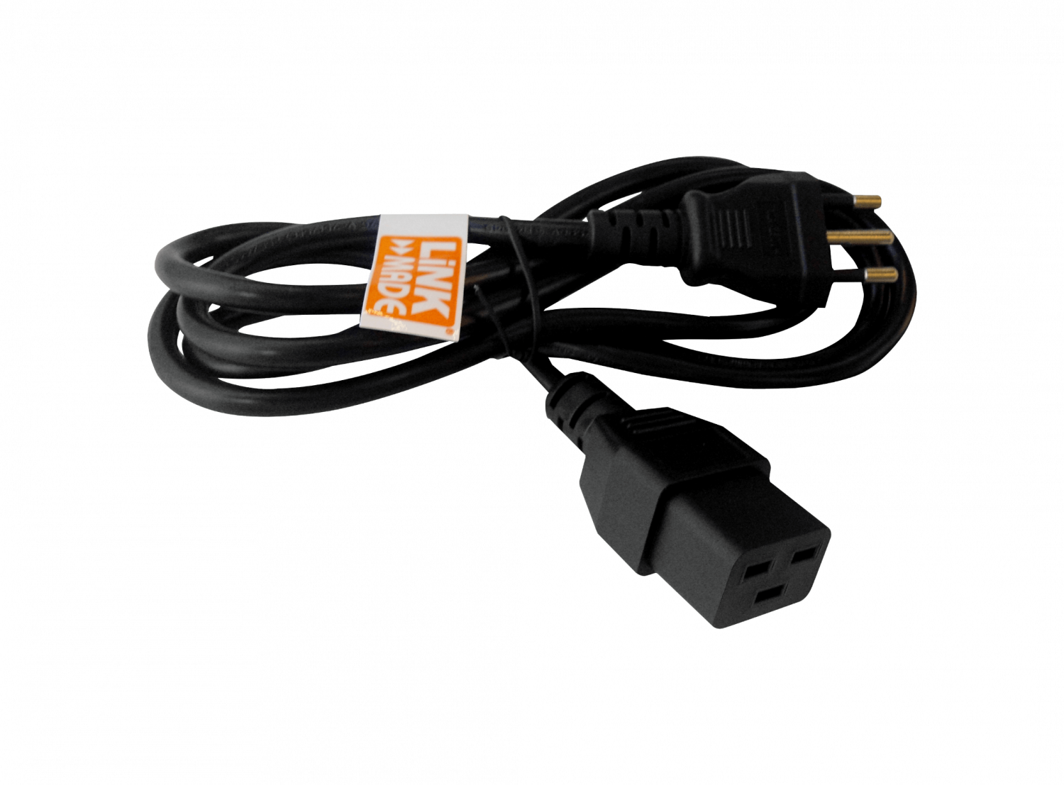 1,4MT C19-HEMBRA CHILE-IT-MACHO CABLE PODER NEGRO 10A 3X1,0MM2 140CM