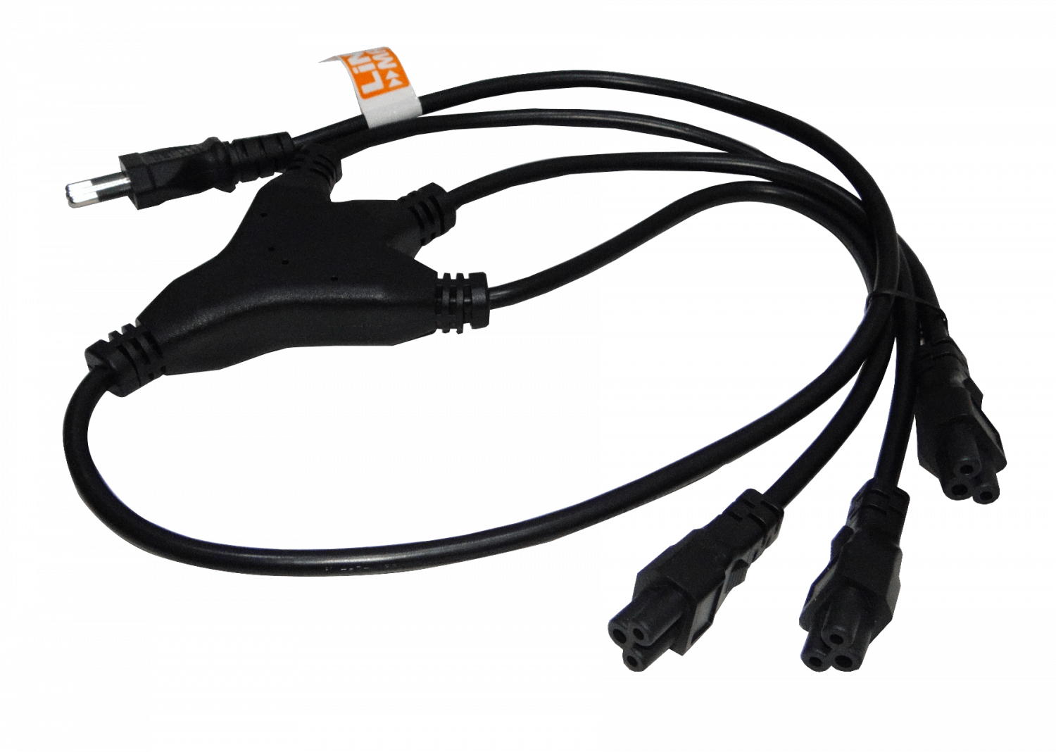 TRIPLE 0,9MT NEGRO TREBOL-C5-HEMBRA CL-MACHO CABLE PODER 6A 3X0,75MM2