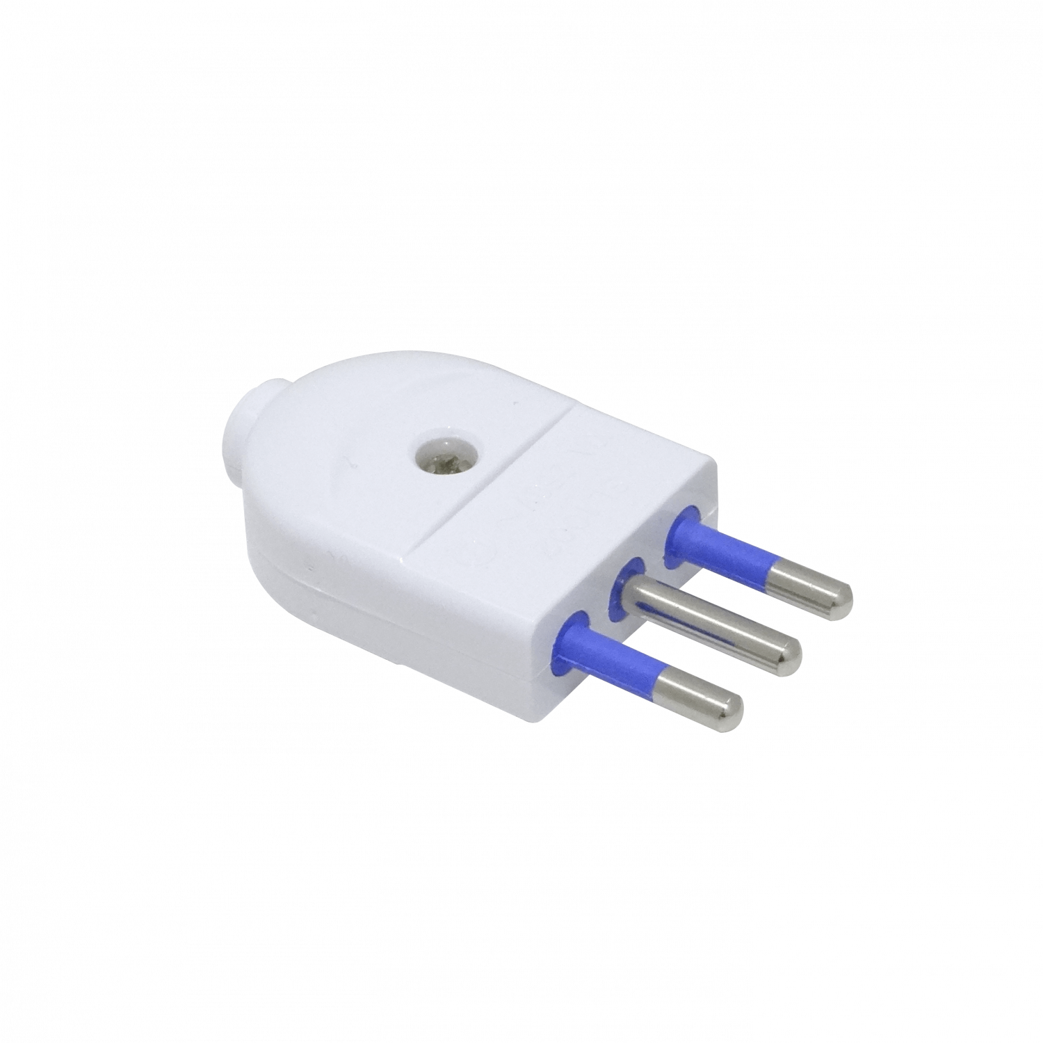 EMV2PTZ. KALOP 2P+T 10A ENCHUFE MACHO VOLANTE BLANCO CON-TIERRA SL1002 KC44550