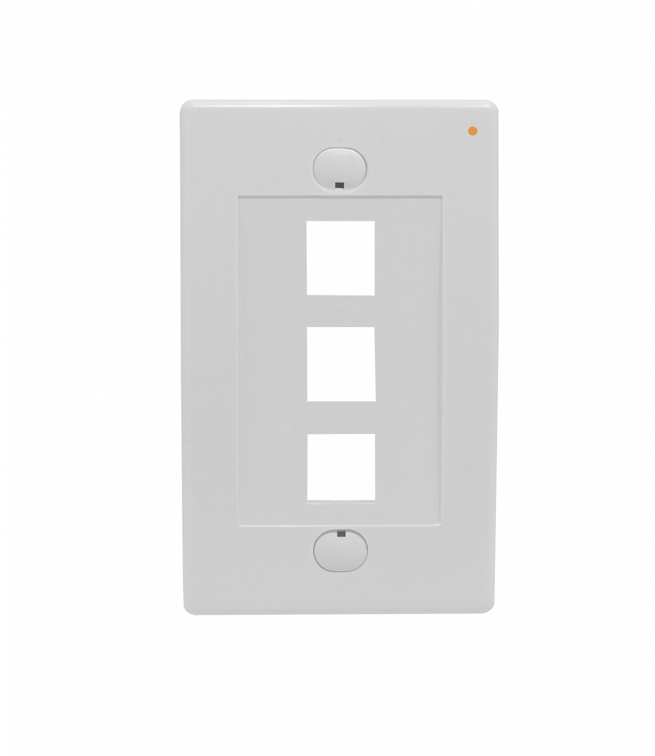 LINKMADE BLANCO 3-KEYSTONE VERTICAL FACEPLATE 70X114MM