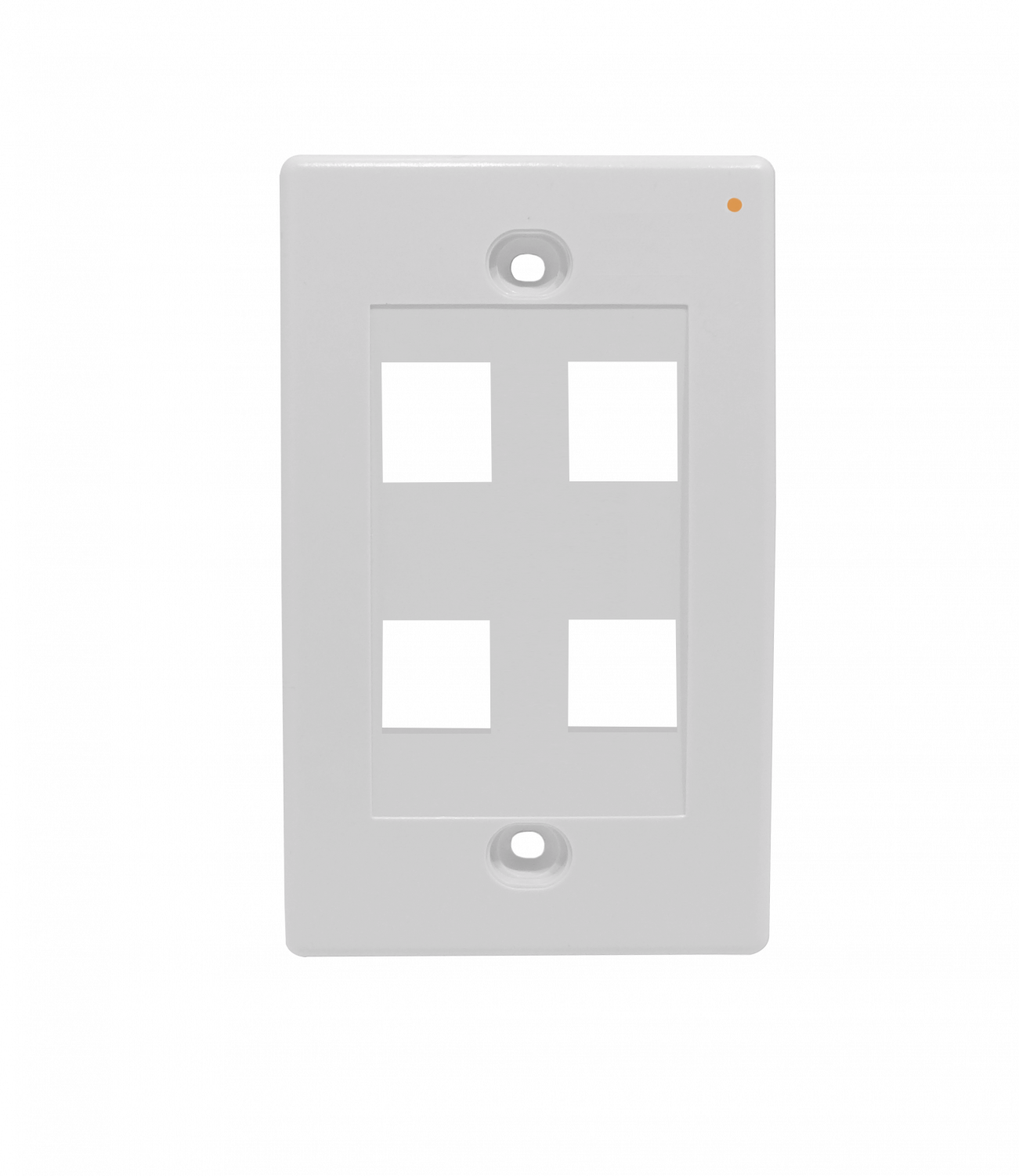 LINKMADE BLANCO 4-KEYSTONE VERTICAL FACEPLATE 70X114MM