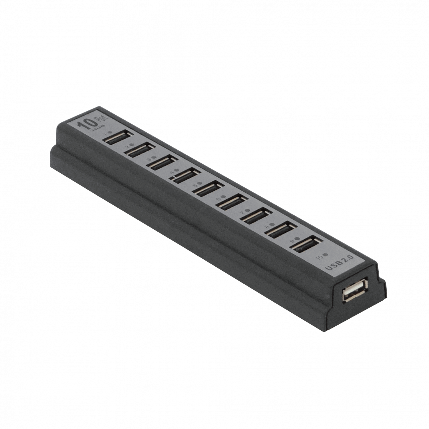 HUB-10. HUB 10-USB2.0 CARGADOR-2A INC-5VDC/10W
