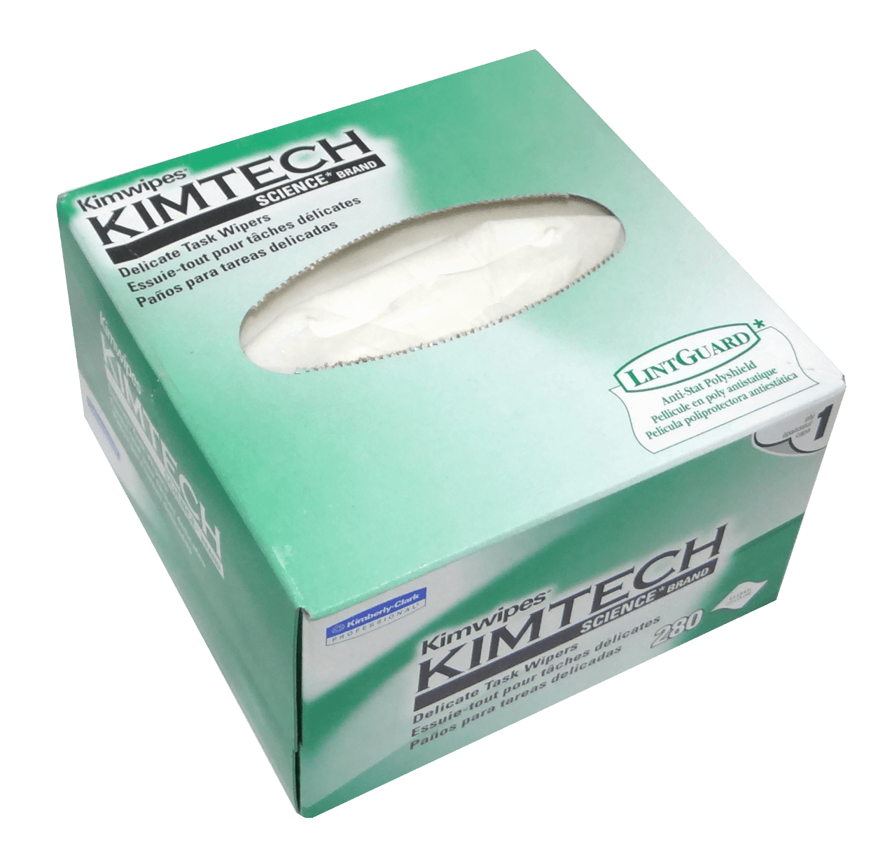 KIM. KIMWIPES 11X21CM 280-PANOS ANTIESTATICOS P/FIBRA OPTICA LINTGUARD LIMP