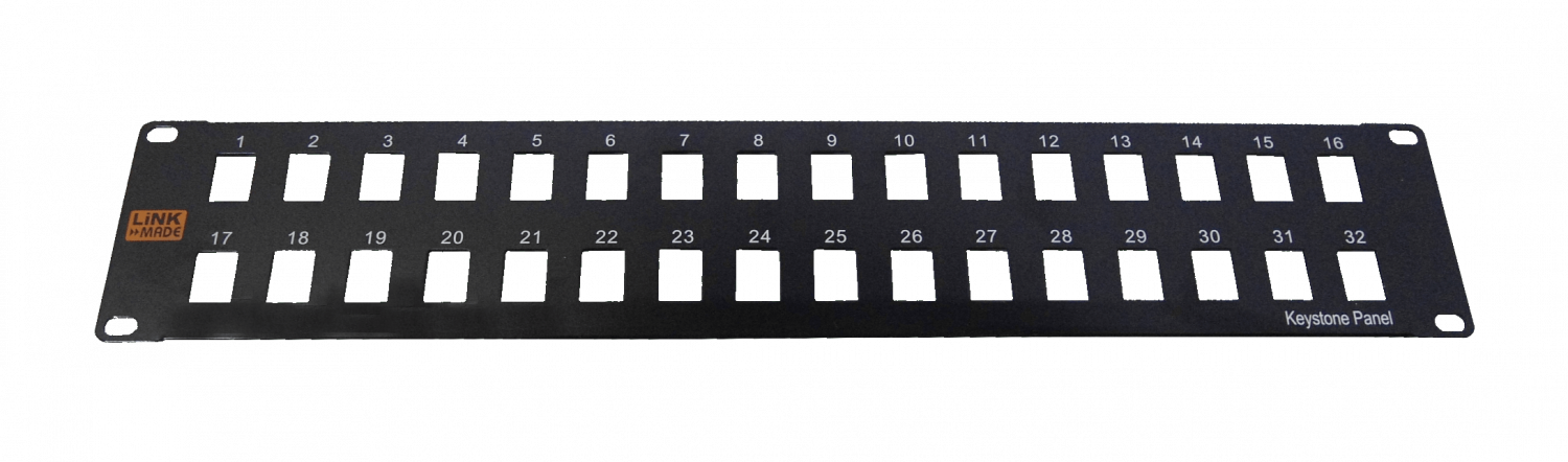 LINKMADE METAL 32-KEYSTONE SIN-SOPORTE PATCHPANEL 2U VACIO UNLOADED