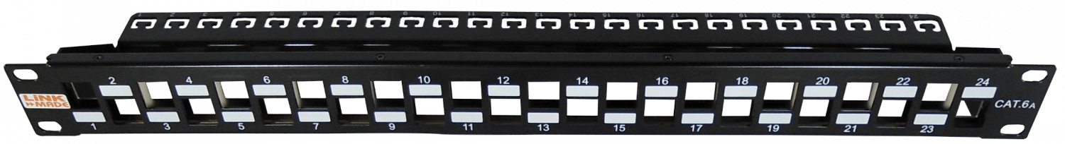 LINKMADE METAL REQ-24-KEYSTONE C/SOPORTE PATCHPANEL 1U VACIO UNLOADED