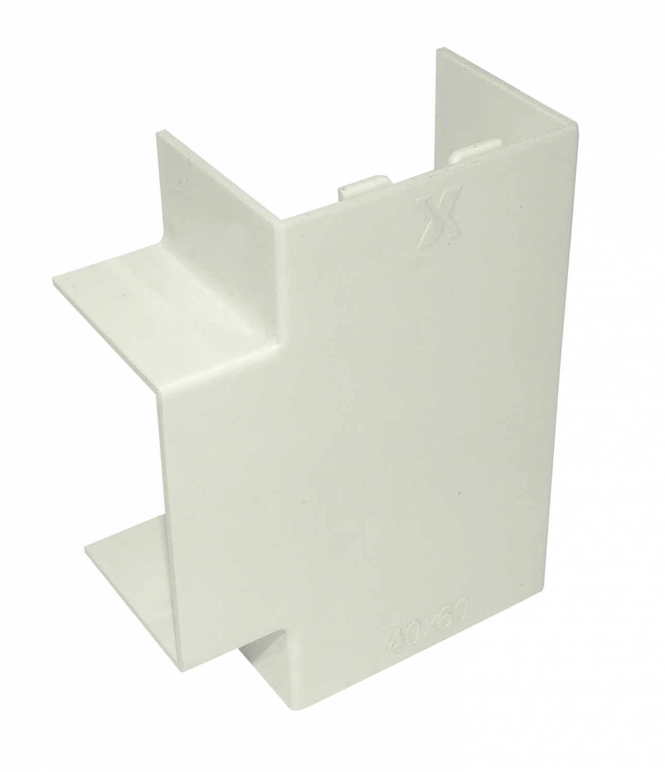 LINKCHIP 60X40MM DERIVACION T BLANCA TEE CCA-6040-TE. P/CANALETA QN6W.