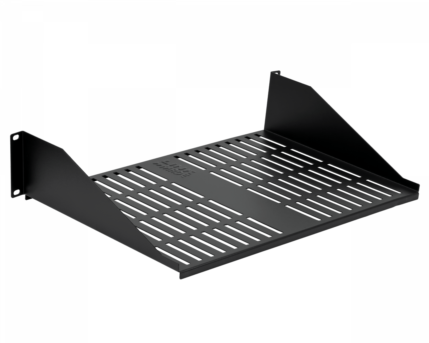 LINKMADE VENTILADA 2U 30CM-FONDO BANDEJA NEGRA P/RACK REQ-TORNILLOS