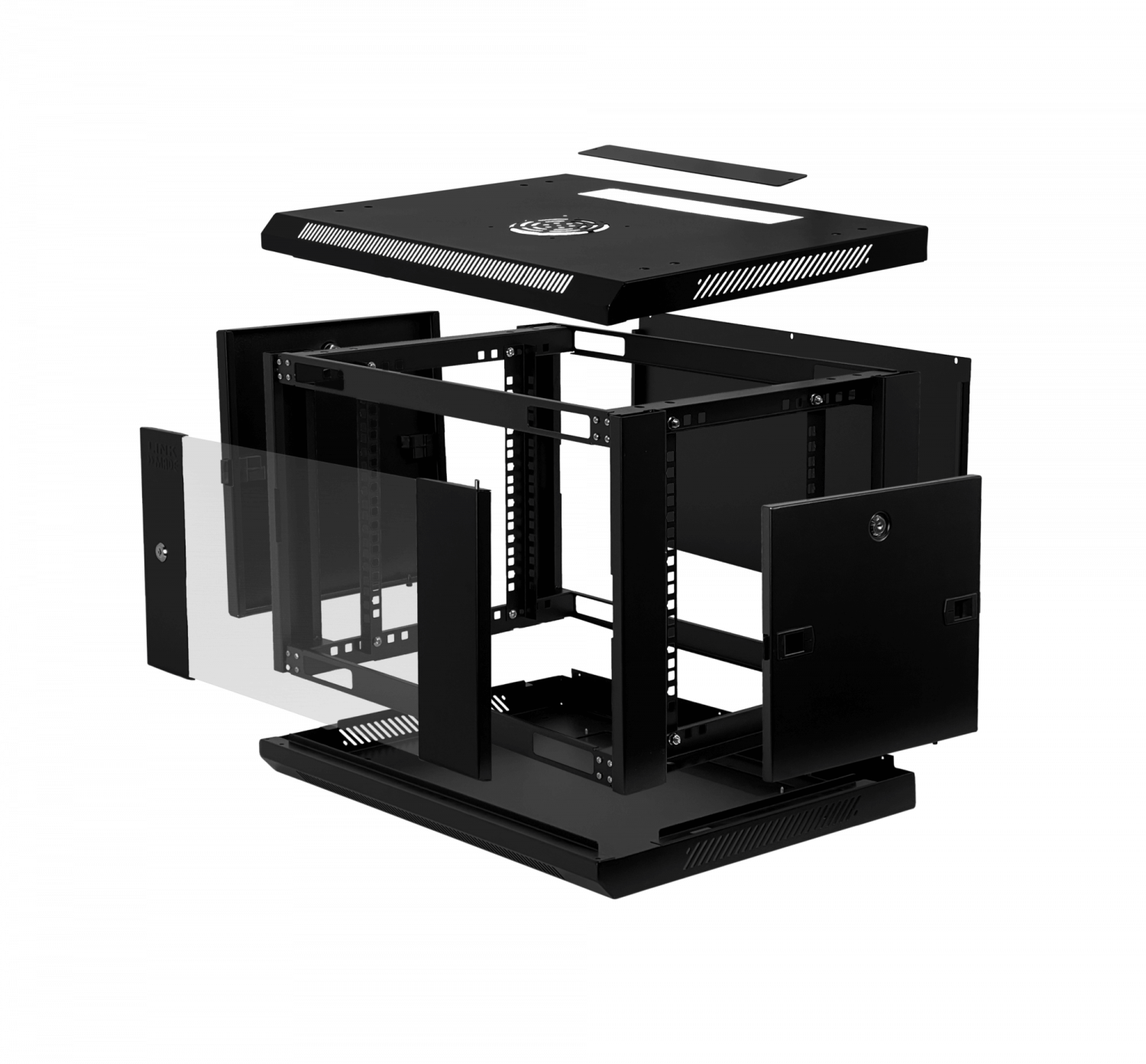 LINKMADE DESARMADO 6U 45CM-FONDO PARED MURO RACK