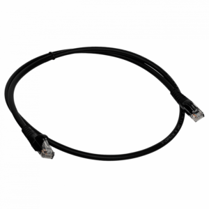 LINKMADE 1MT CAT6 NEGRO LSZH CABLE PATCH INYECTADO MULTIFILAR