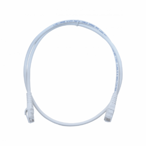 LINKMADE 1MT CAT6 U/UTP BLANCO LSZH CABLE PATCH INYECTADO MULTIFILAR