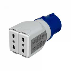 GEWISS INDUSTRIAL 1-MACHO 16A 2-ENCHUFE-H 10A/16A 2P+T IP44 250V