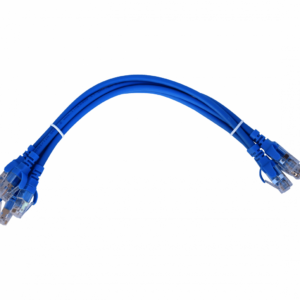 LINKMADE 4UN 0,3MT CAT6A U/FTP AZUL LSZH CABLE PATCH INY MULTIF 4X30CM