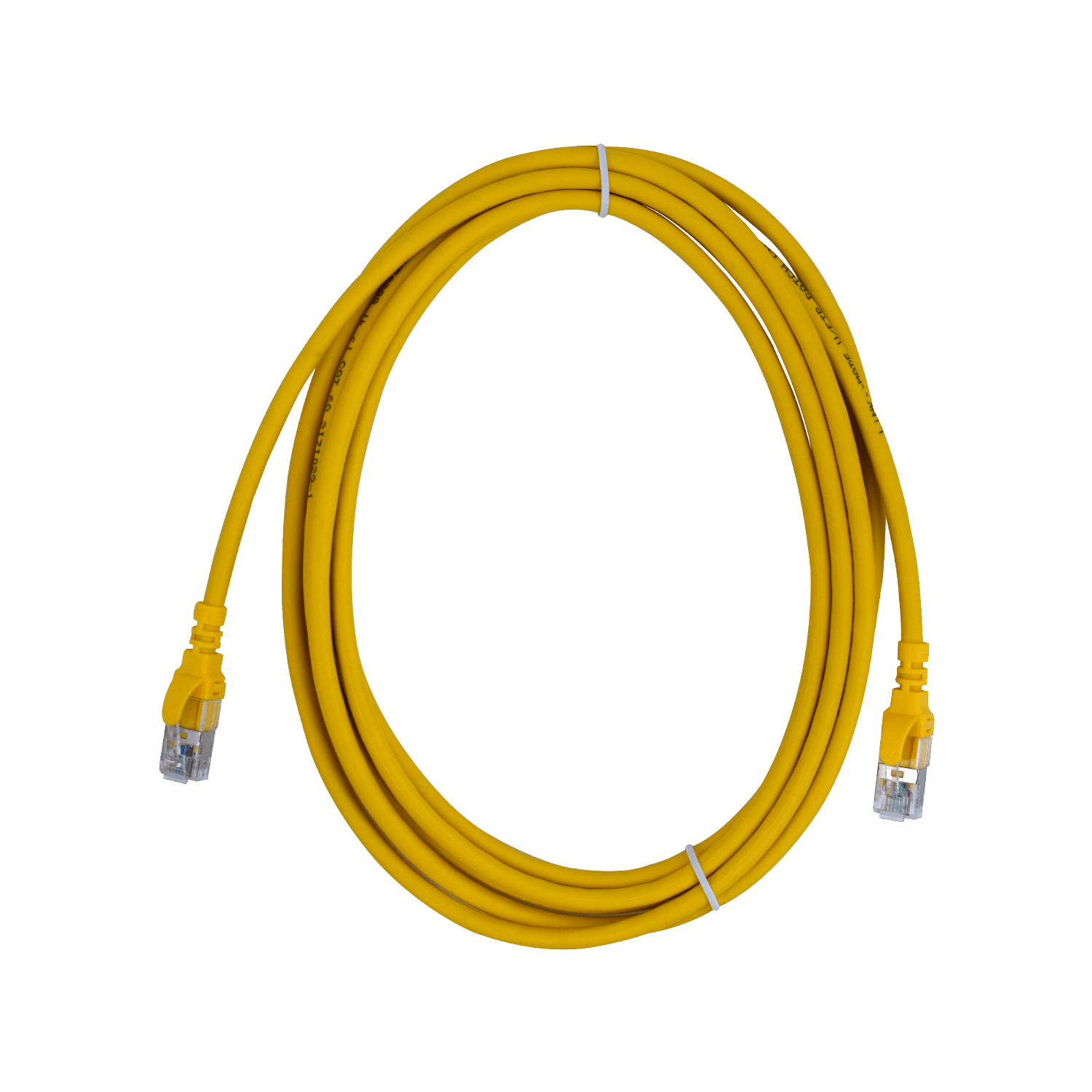Cable Patch Inyectado Multifilar 1m Amarillo CAT6A U/FTP