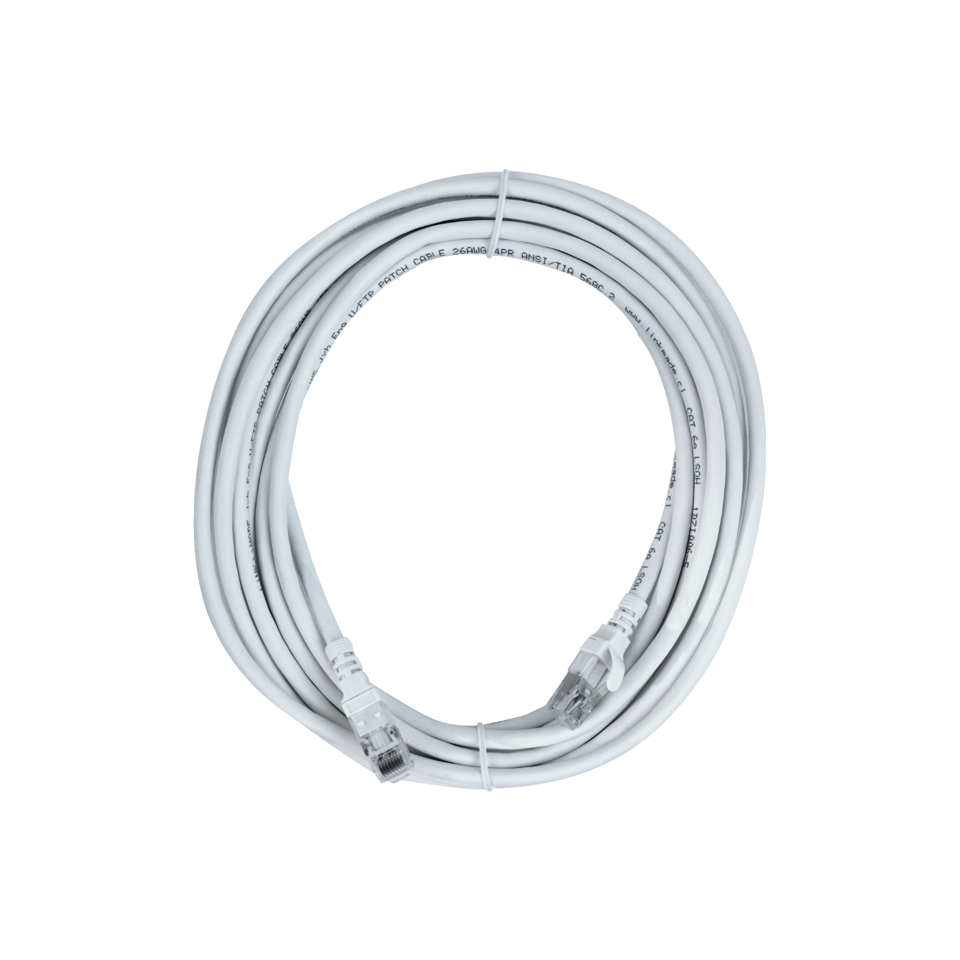 Cable Patch Inyectado Multifilar 15m Blanco CAT6A U/FTP