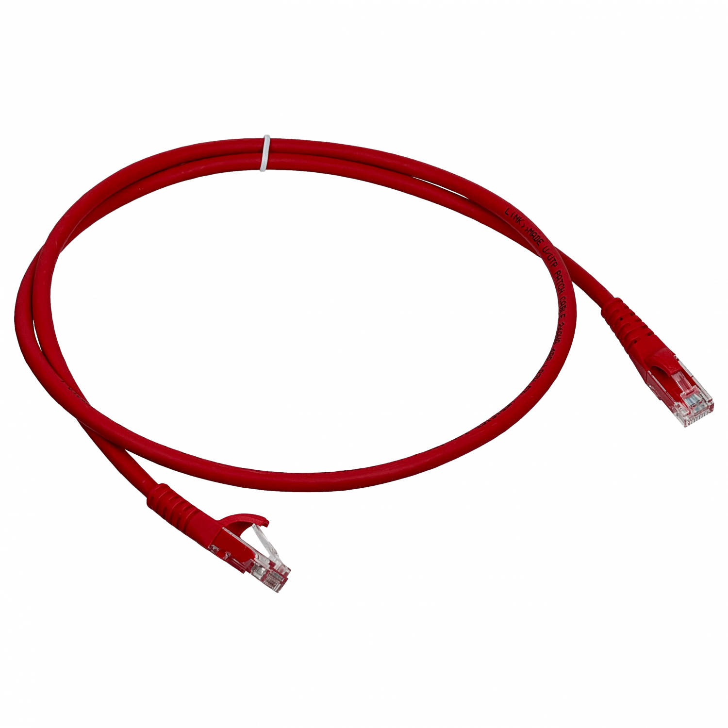 LINKMADE 1MT CAT6 ROJO LSZH CABLE PATCH INYECTADO MULTIFILAR