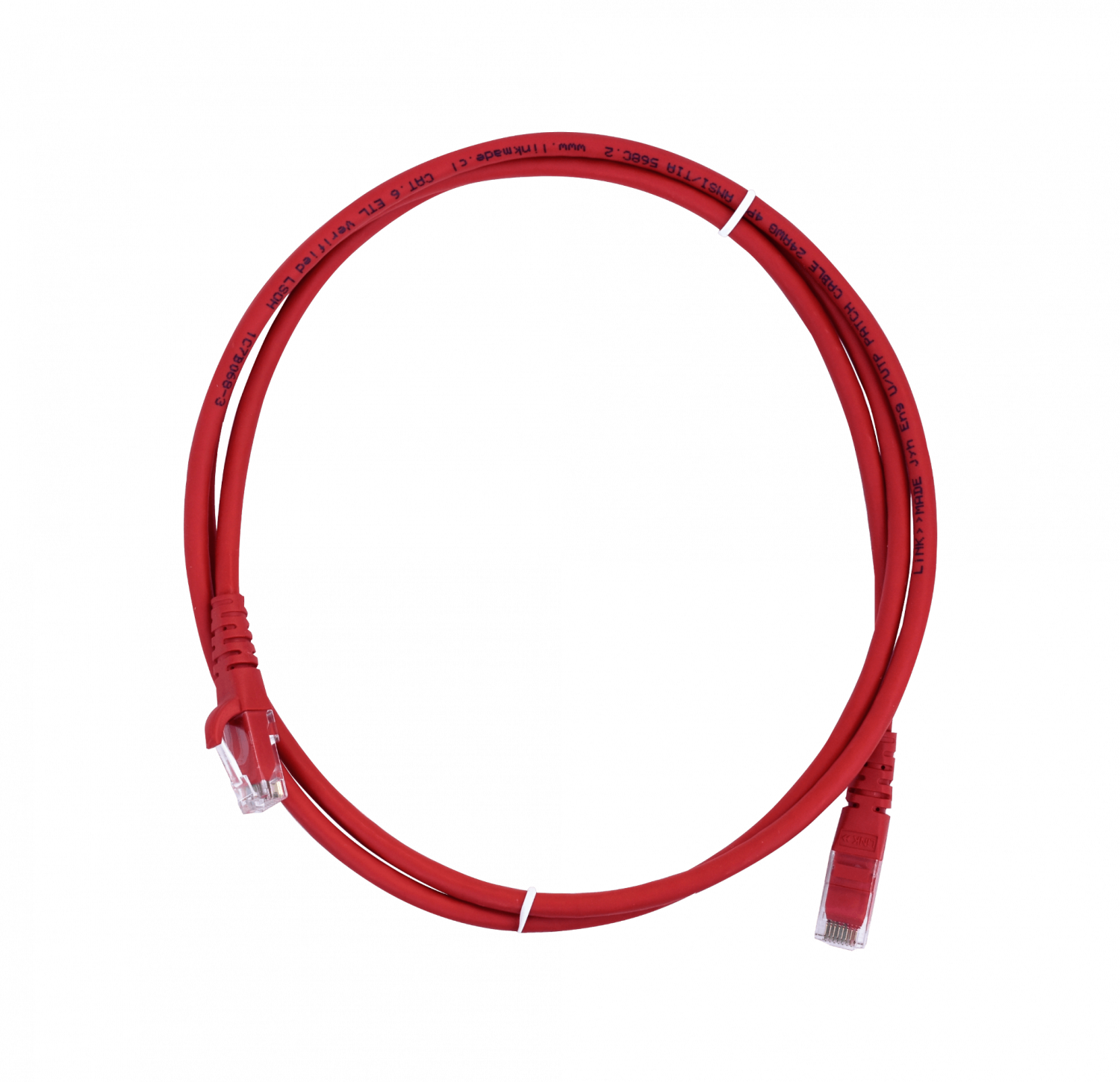 LINKMADE 1,5MT CAT6 ROJO LSZH CABLE PATCH INYECTADO MULTIFILAR