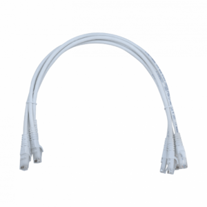 CP6W-05-4. LINKMADE 4UN 50CM CAT6 U/UTP BLANCO LSZH CABLE PATCH INYECTADO MULTIF