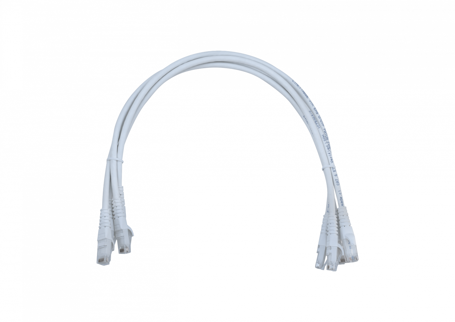 Cable Patch Inyectado Multifilar 20 Metros Blanco CAT6 LSZH