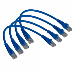 LINKMADE 4UN 30CM CAT5E AZUL LSZH CABLE PATCH INYECTADO MULTIFILAR