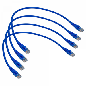 LINKMADE 4UN 50CM CAT5E AZUL LSZH CABLE PATCH INYECTADO MULTIFILAR