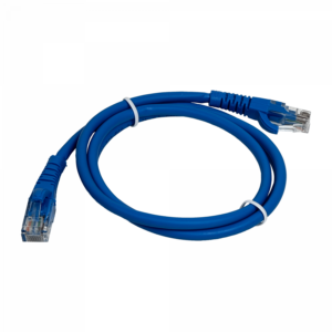 LINKMADE 1MT CAT5E AZUL LSZH CABLE PATCH INYECTADO MULTIFILAR