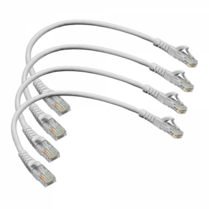 LINKMADE 4UN 30CM CAT5E GRIS LSZH CABLE PATCH INYECTADO MULTIFILAR