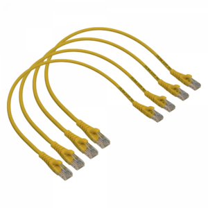 LINKMADE 4UN 50CM CAT5E AMARILLO LSZH CABLE PATCH INYECTADO MULTIFIL