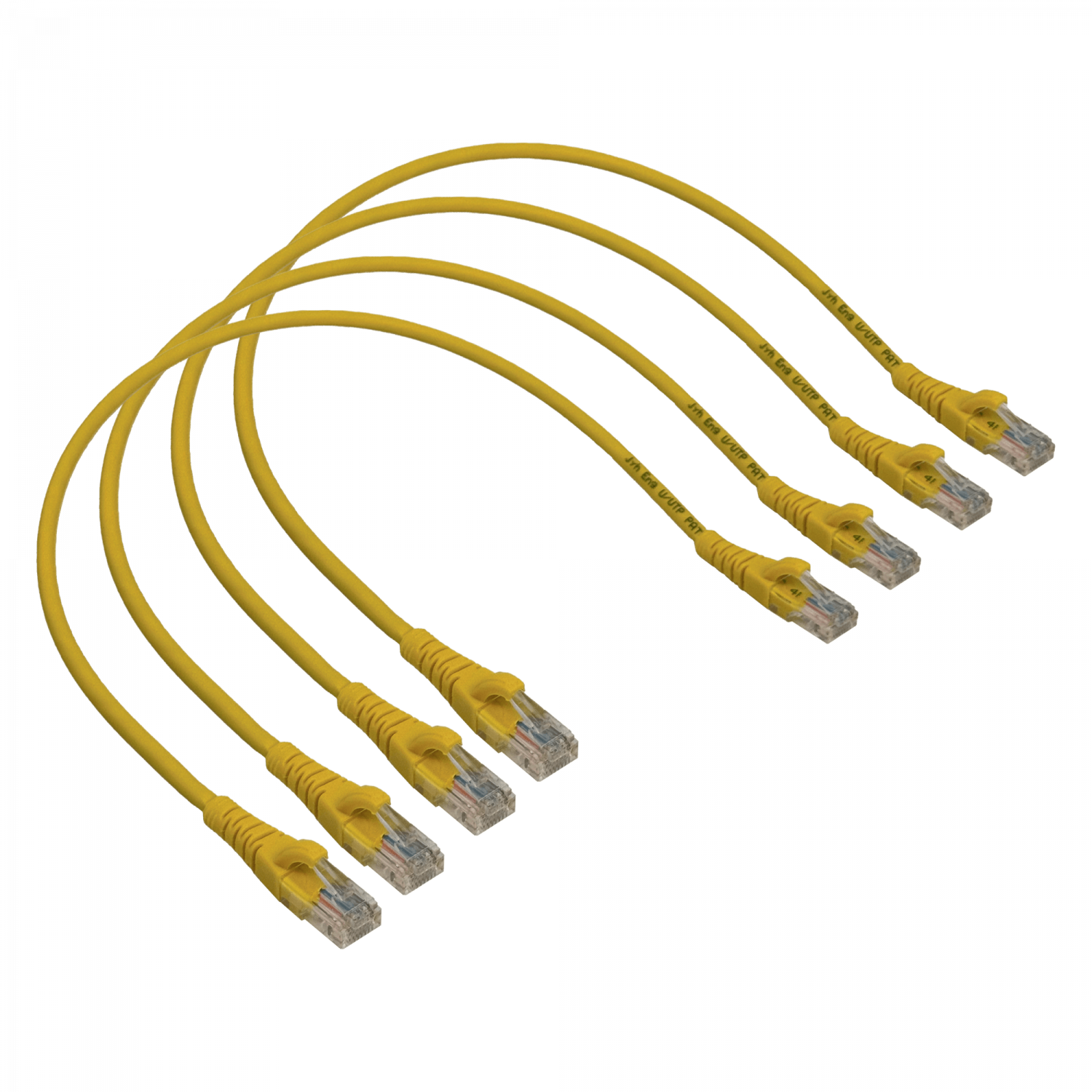 LINKMADE 4UN 50CM CAT5E AMARILLO LSZH CABLE PATCH INYECTADO MULTIFIL
