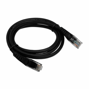 LINKMADE 1MT CAT5E NEGRO LSZH CABLE PATCH INYECTADO MULTIFILAR