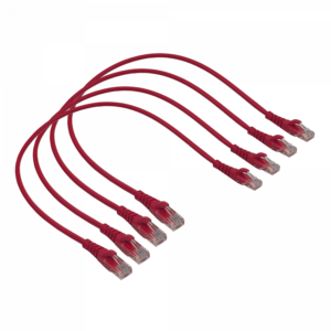 LINKMADE 4UN 50CM CAT5E ROJO LSZH CABLE PATCH INYECTADO MULTIFILAR