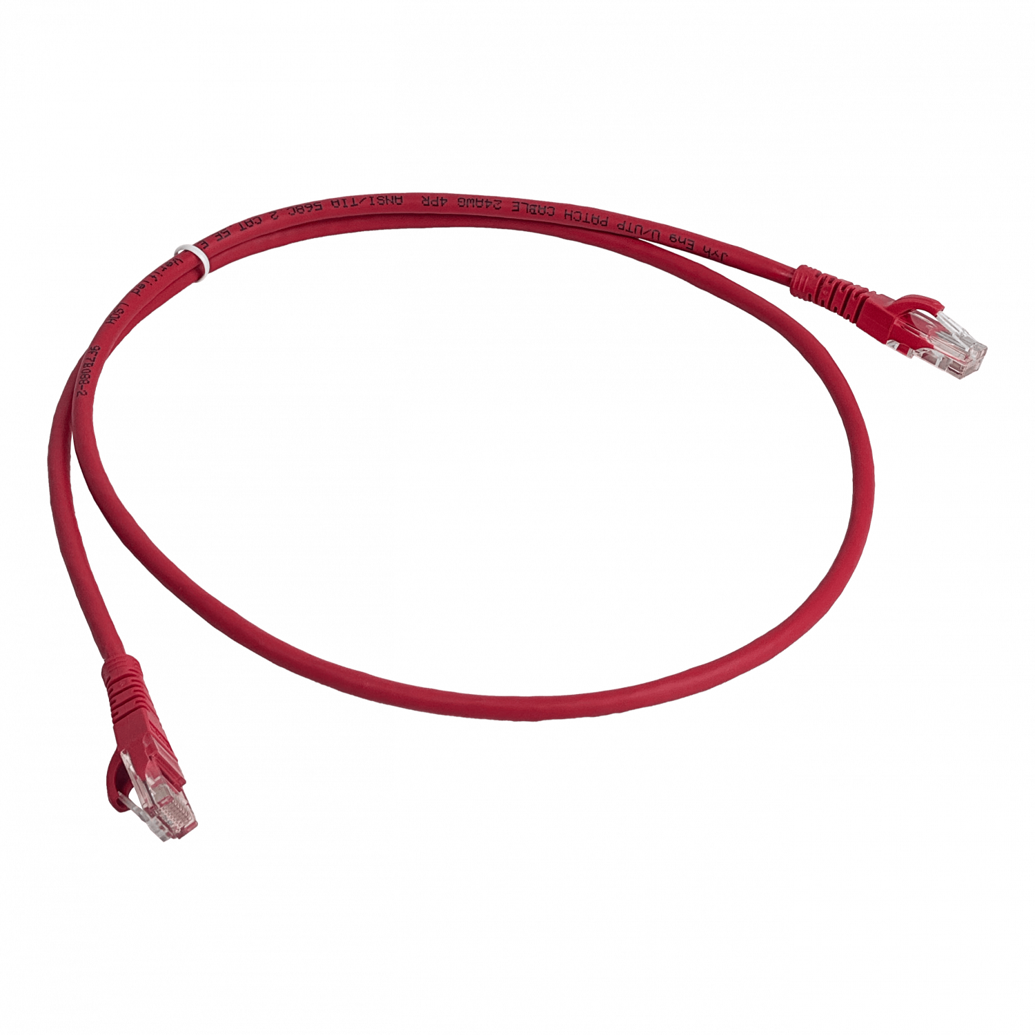 LINKMADE 1MT CAT5E ROJO LSZH CABLE PATCH INYECTADO MULTIFILAR