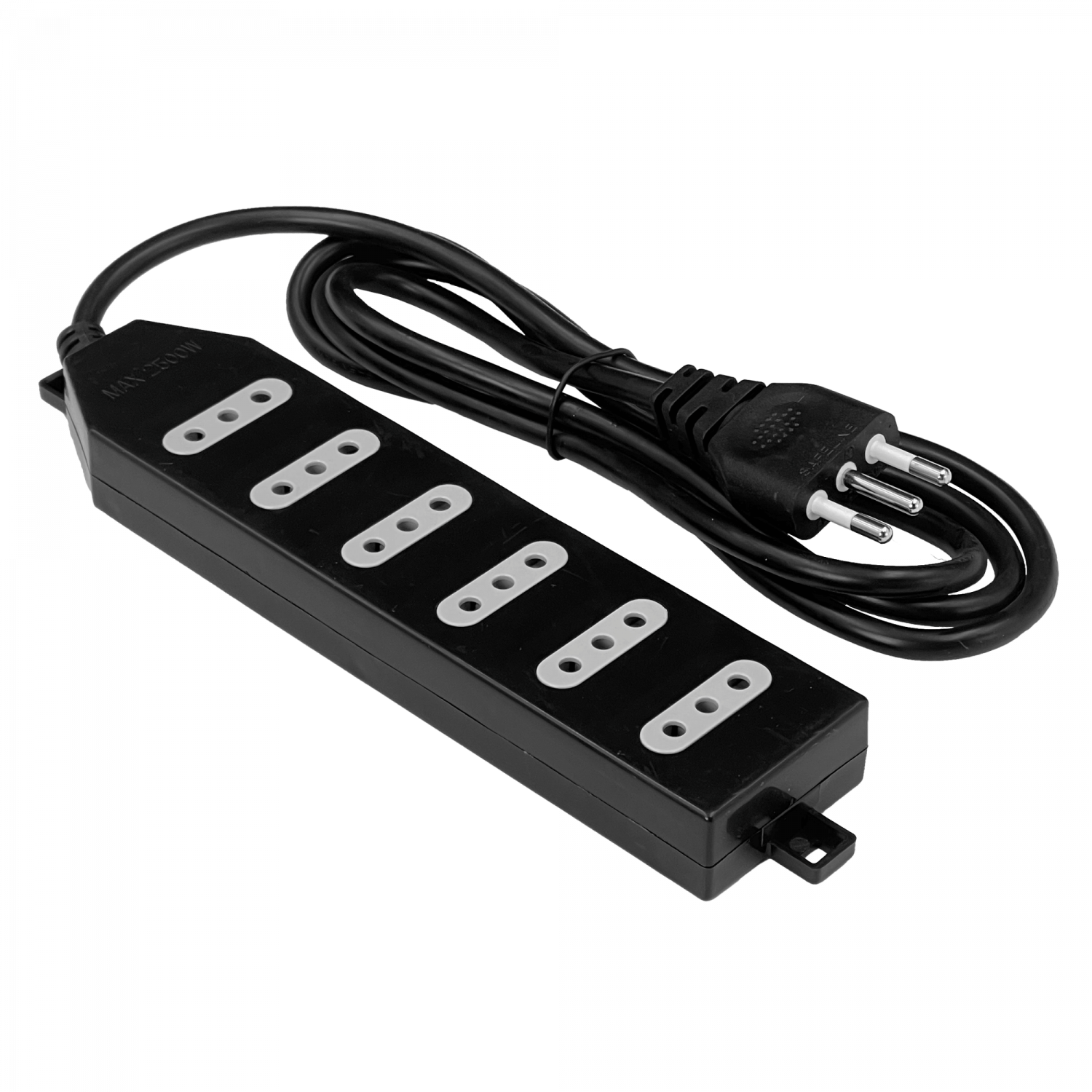 Alargador 1.5MT 6 Posiciones Negro-blanco