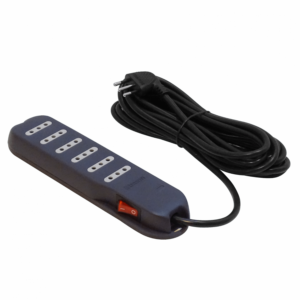 BTICINO 5MT 6-ENCHUFES ALARGADOR NEGRO 10A ZAPATILLA SWITCH-PILOTO