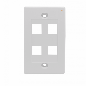 LINKMADE BLANCO 4-KEYSTONE VERTICAL FACEPLATE 70X114MM