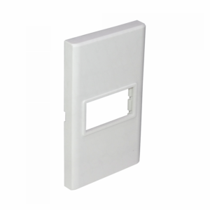 1-ESPACIO PLACA MURAL 120X70MM BLANCA FACEPLATE MULTIMEDIA LY-115