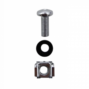 KIT 100 TORNILLOS Y TUERCAS ENJAULADAS PARA RACK 10P 19P