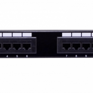 LINKMADE 12-RJ45 CAT5E UTP PATCH PANEL 1U UL CERTIFIC