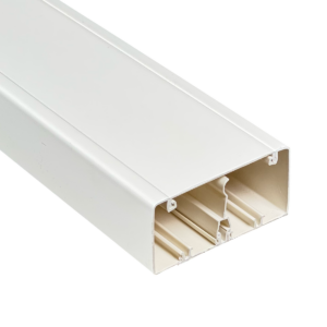 LINKCHIP CANALETA PVC 100X50MM BLANCA SEPARADOR Y TAPA 2MT CC-10050-W.