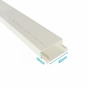 LINKCHIP CANALETA PVC 40X16MM CON-TAPA 2MT CC-4016-W.