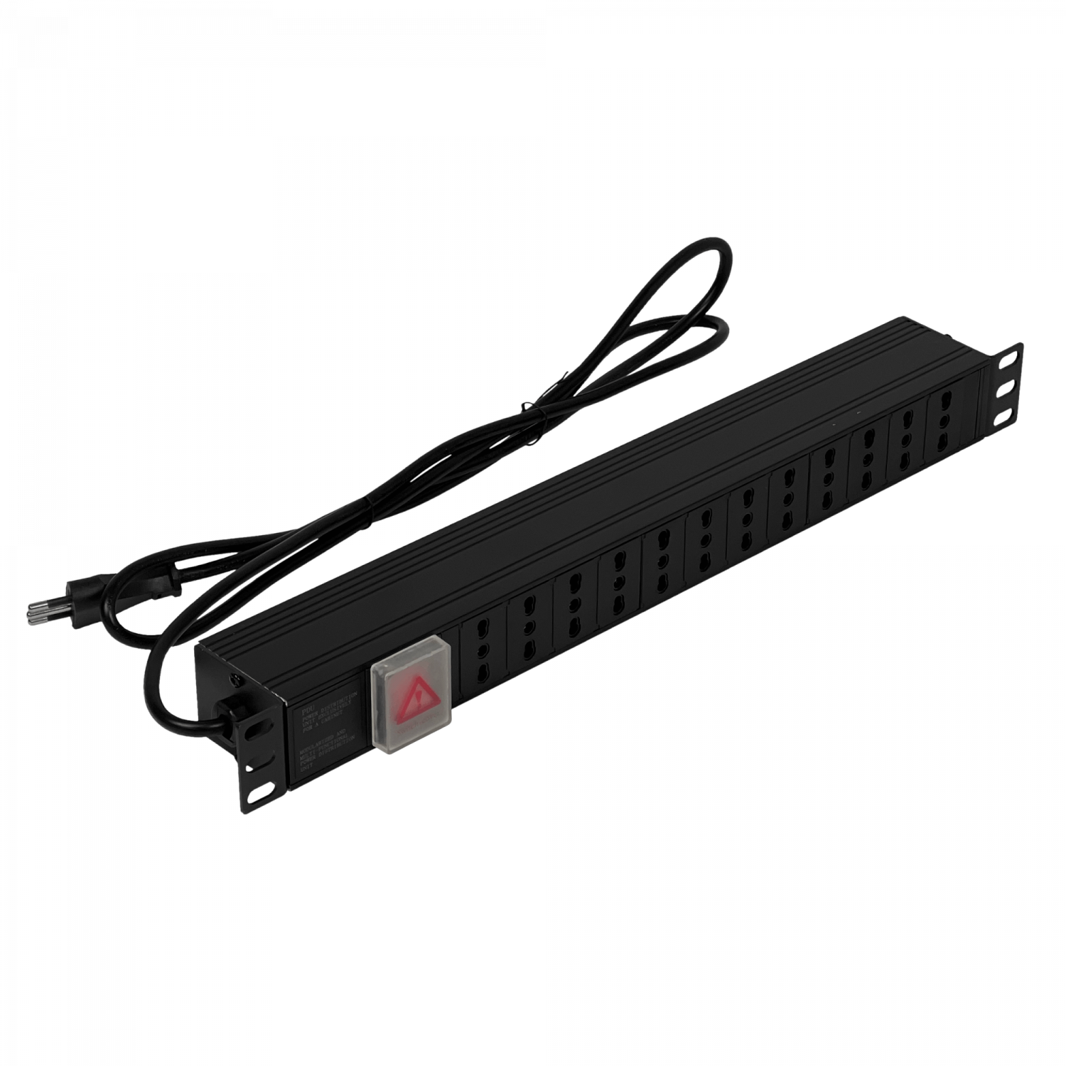 Regleta PDU 12 Enchufes Hembra 10A Para Rack 1U Linkmade