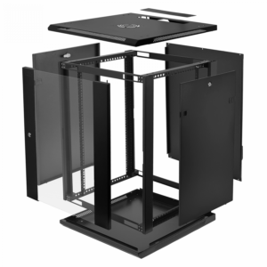 LINKMADE DESARMADO 15U 60CM-FONDO RACK PARED MURO NEGRO