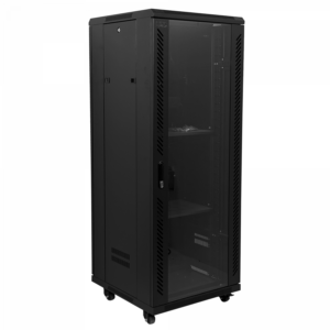 LINKMADE RACK VIDRIO PISO 32U/140CM 600MM 60CM-FONDO C/PDU-VENT
