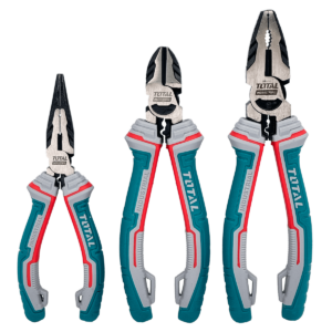 TOTAL SET DE ALICATES INDUSTRIAL 3-PIEZAS 6-7-8-PULGADAS THT2K0301S