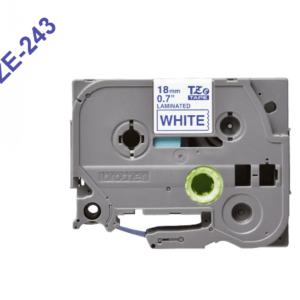 BROTHER 18MM AZUL EN FONDO BLANCO CINTA 8MT P/PT-E300VP/D600VP/E550W