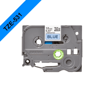 BROTHER 12MM NEGRO EN FONDO AZUL CINTA 8MT P/PT-H110/E300/E550W/D600VP