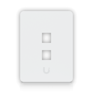 UI 1-UNIDAD BLANCO 2-KEYSTONE VERTICAL FACEPLATE PINTABLE 118X88MM